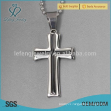 Silver and black jesus christ cross hanging pendant jewelry wholesale